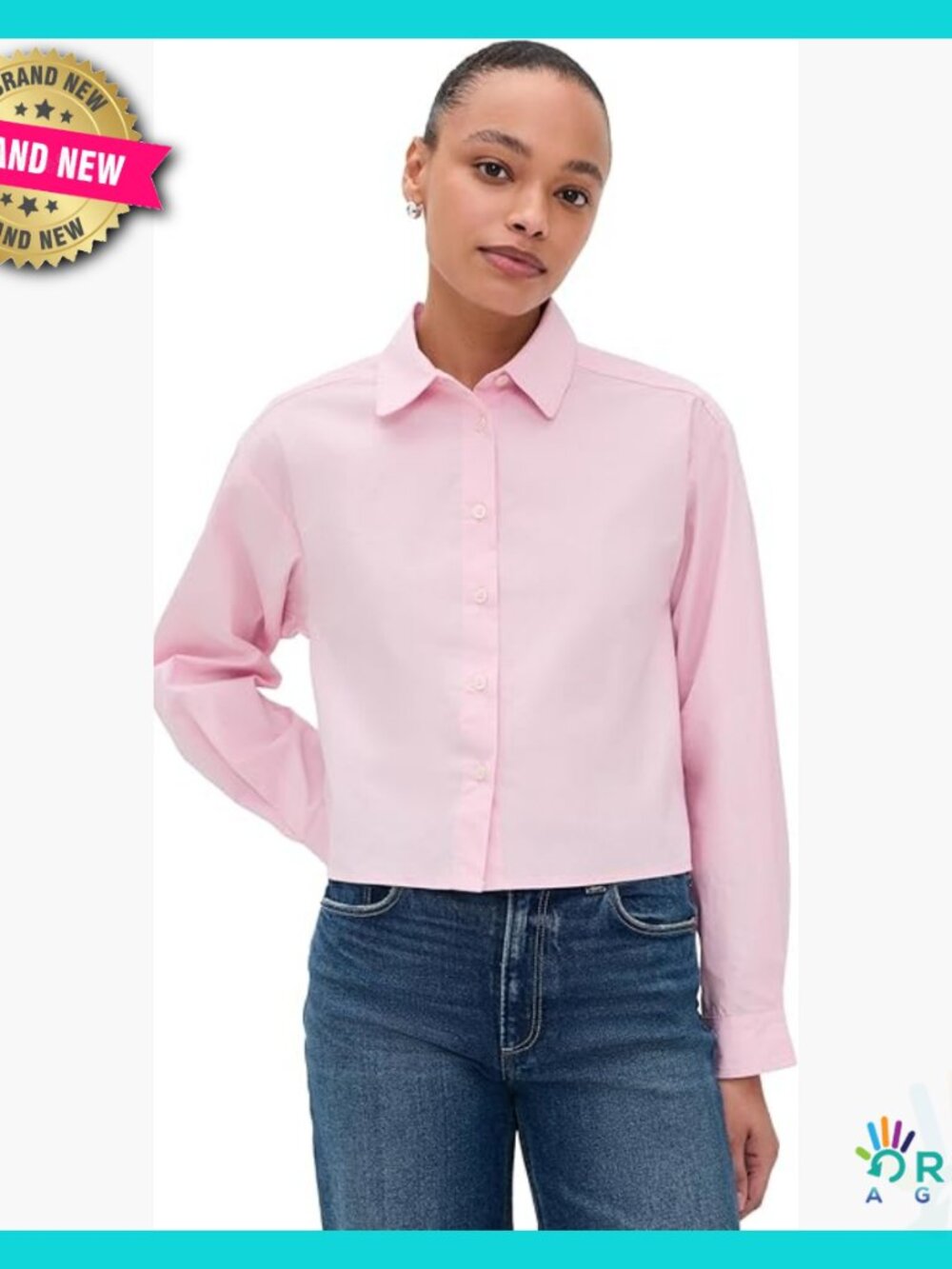 Cotton Poplin Button Down Shirt Classic Business Casual Elegant Long Sleeve